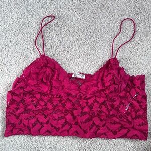 Free People Fuchsia Lace Bralette